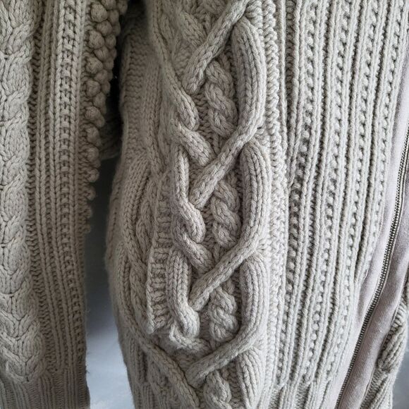 NICHOLAS K New York SWEATER COAT Cardigan Thick-Ply Heavy SHEEPMERE Wool Sz S - Picture 5 of 16